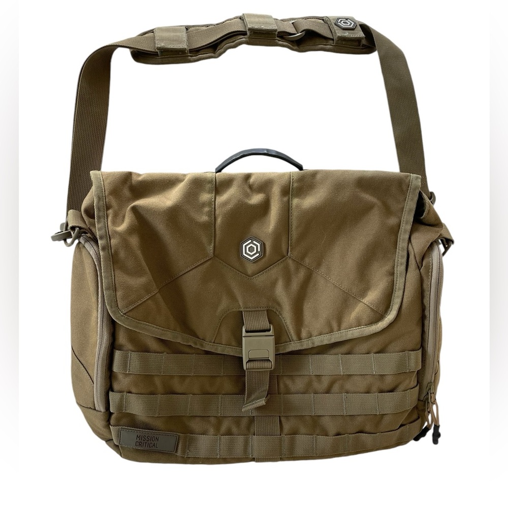 Mission Critical S.01 Shoulder Messenger Diaper Bag for Dads Coyote